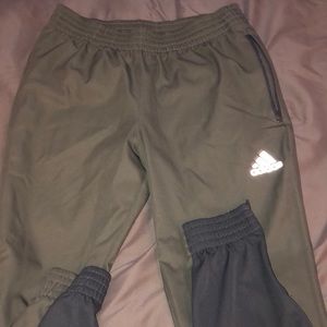 Men’s Adidas zip leg reflective joggers